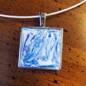 Handmade clay pendant